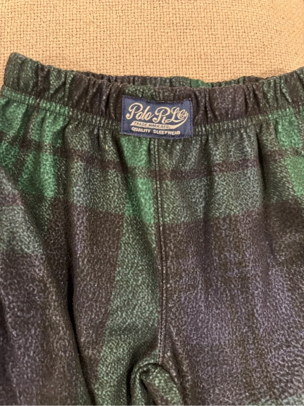Polo by Ralph Lauren Green & Black Plaid Kids Two-Piece Pajama Set